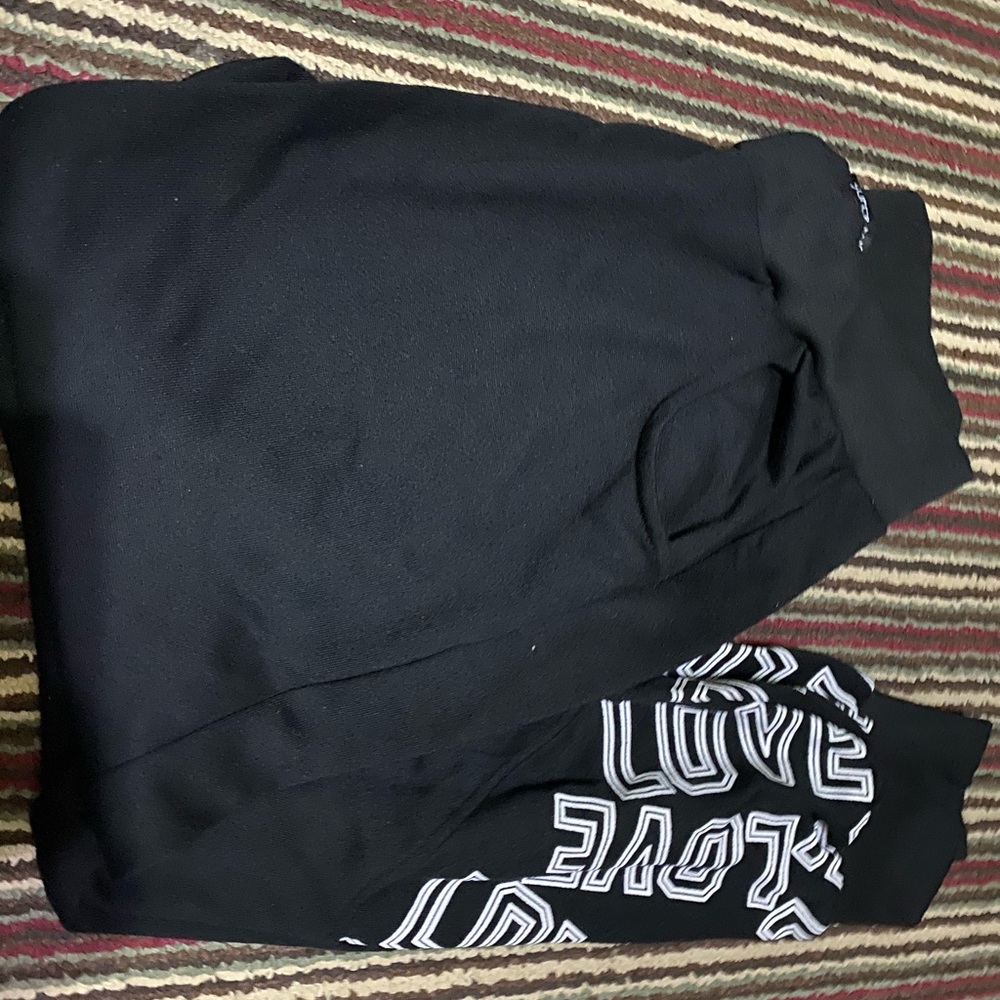 Black Graphic Joggers